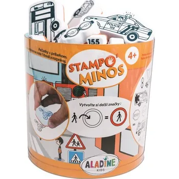Dětské razítko Aladine Dětská razítka s příběhem Aladine, 28 ks - Dopravní prostředky