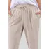 Dámské kalhoty Vero Moda Jesmilo dámské lněné kalhoty béžové