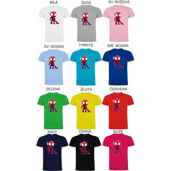 Chlapecké tričko Spider-Man Tričko Spidey a jeho úžasní přátelé s postavičkou Spidey Barva: Červená, Velikost: 3XL
