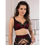 Bordó polovyztužená podprsenka ELISIF, VELIKOST 80 B