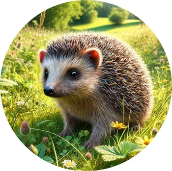 Jedlá dekorace na dort Jedlý papír ježek