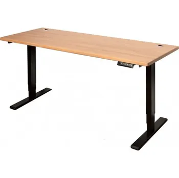 Psací stůl Elektrický rostoucí stůl do dětského pokoje, 150 cm, černý, buk cink