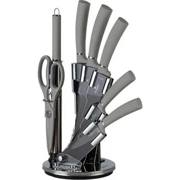 Kuchyňský nůž Sada nožů Berlingerhaus s nepřilnavým povrchem a otočným stojanem 8 ks Aspen Collection