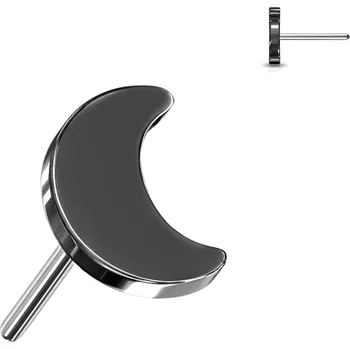 Piercing Atreya Titanová bezzávitová koncovka MĚSÍC Barva: Černá