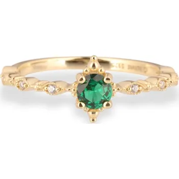 Prsten Olivie Stříbrný prsten SMARAGDOVÝ SPINEL 7620 Velikost prstenů: 5 (EU: 49-50) Ag 925; ≤1,5 g.