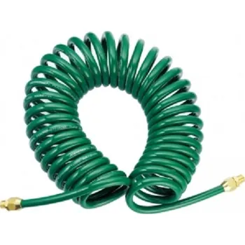 Příslušenství ke kompresoru Hadice vzduchová, spirálová 15 m, s rychlospojkami - JONNESWAY JAZ-7214Z