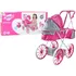 Kočárek pro panenku LEAN Toys Sonia 17736 růžový/šedý