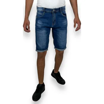 Pánské kraťasy Viman Pánské modré džínové kraťasy 05 Barva: Modrá, Velikost: 38
