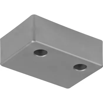 Stolová podnož Walteco Nábytková noha 20x40x60mm, plast, stříbrná Množství: 5 ks