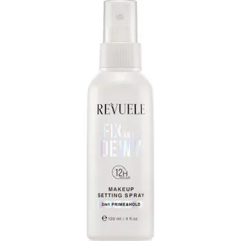 Make-up Revuele Makeup Setting Spray Fix And Dewy fixační sprej na make-up pro rozjasnění pleti 120 ml