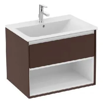 Koupelnový nábytek Ideal Standard Connect Air - Skříňka pod umyvadlo, 60x44x52 cm, hnědá mat/bílá mat E0826VY