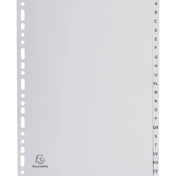 Obal na knihu Exacompta rozlišovač abecední A-Z, A4 maxi, PP, šedý