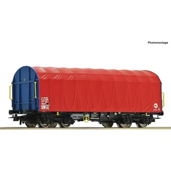 Vláček a vláčkodráha Roco Nákladní vagón se stahovatelnou plachtou, Shimmns - 6600085