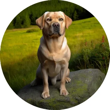 Jedlá dekorace na dort Jedlý papír labrador