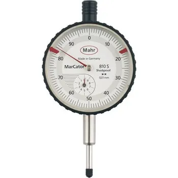 Úhloměr Úchylkoměr nárazu-odolný 0-10mm mahr 4311000
