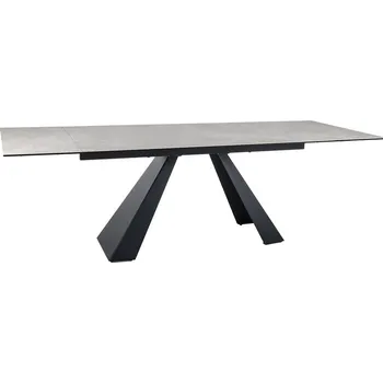 Jídelní stůl Jídelní stůl SALVADORE CERAMIC, Diamant krém mat/Černý mat