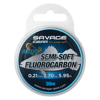Savage Gear Fluorocarbon Semi Soft Fluorocarbon Seabass Clear 30m 0,25mm