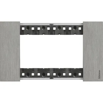 Elektrická zásuvka Rámeček BTICINO KA4804ZG 4M ocel KA4804ZG