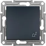 SCHNEIDER ELECTRIC ASFORA Ovládač tlačítkový, zvonek, řazení 1/0, bezšroubový, antracit