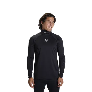 Bauer S22 LS NeckProtect triko s nákrčníkem černé Senior