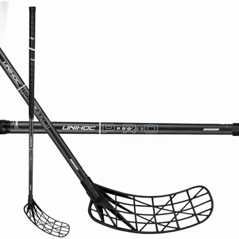 Florbalová hůl Unihoc Evolite Pro 29 black Oval vel. 96cm (=106cm) levá oválná (levá ruka dole)