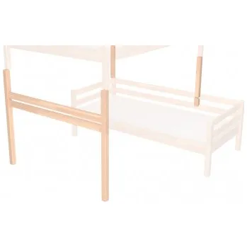 Postel Zvyšující prvky palanda elko dvoulůžko, buk cink