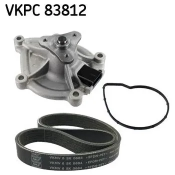 Vodní pumpa + klínový žebrový řemen SKF VKMC 33843