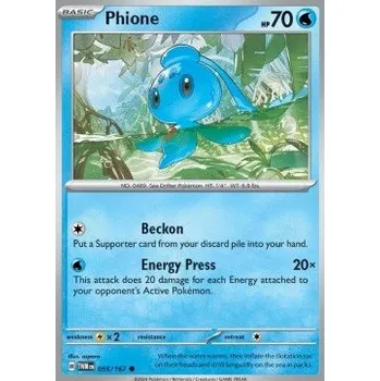 Volný čas Pokémon TWM 055/167 Phione - Twilight Masquerade Stav: Near Mint, Verze: REVERSE HOLO