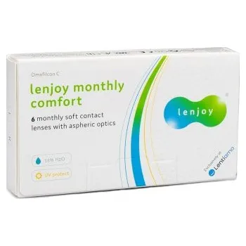 Kontaktní čočky Měsíční kontaktní čočky Lenjoy Monthly Comfort (6 čoček) Lenjoy kontaktní čočky