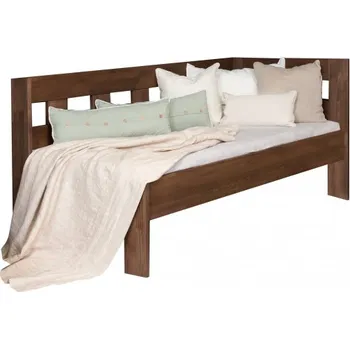 Postel Jednolůžko MERIDA LIFT se zábranou, levá, 90 cm, buk cink