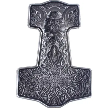 KOMSCO 2 oz Mjolnir stříbro