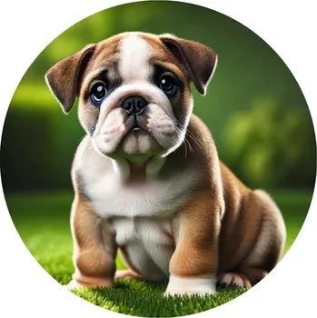 Jedlá dekorace na dort Jedlý papír buldoček