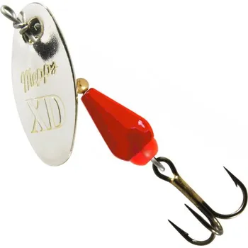 Umělá nástraha Mepps XD - barva stříbrná / červená vel. 3