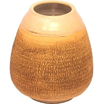 ORIENTAL Keramická kalabasa písková práskaná 350 ml