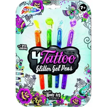 Odstranitelné tetování RMS Tetovací pera třpytivá 4 ks