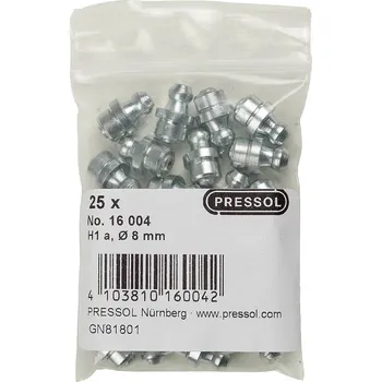 Závitová tyč Pressol Kuželový čep H1 a-rovný, Ø 8 mm-v 25 ks