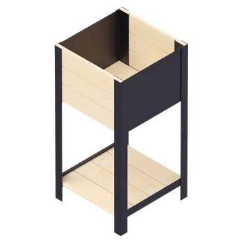 Truhlík Truhlík Modernbox, dřevo, kov, přírodní, 36 × 36 × 72 cm RMO-0360X0360X720