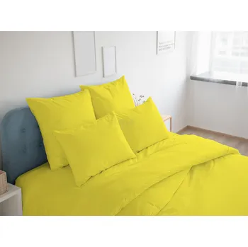 Povlečení Stella Ateliers Ložní povlečení JOY žlutá Povlečení: povlak 40x40cm s výšivkou