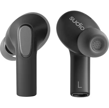 Sluchátka Sudio E3 Headset do uší (In Ear) Bluetooth® stereo černá Potlačení hluku headset, Nabíjecí pouzdro, dotykové ovládání