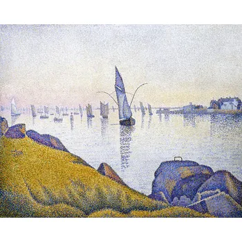 Plakát Plakát, Obraz - Evening Calm 1891, Paul Signac