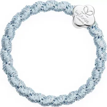 Silver Quatrefoil Woven Faded Denim