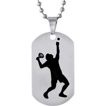 Řetízek Přívěsek z chirurgické oceli Tenis - včetně řetízku 60 cm RRC0884-T