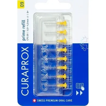 Zubní kartáček CURAPROX CPS 09 Prime Refill žlutý 0,9 mm, 8 ks