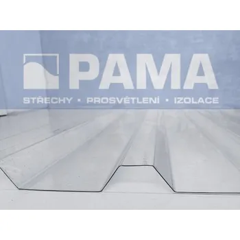 Průsvitná krytina PALRAM Polykarbonát pro prosvětlení trapézových plechů 205/35, tl.1mm, š.1066mm, d.1400mm, 2xUV