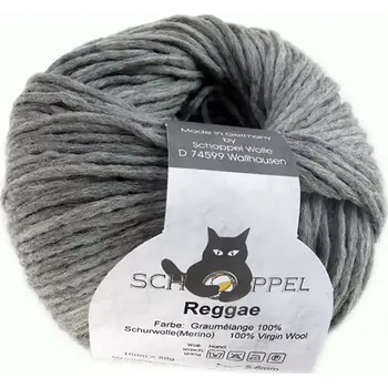 Příze Schoppel Wolle Reggae 9263 M Graumelange (Příze merino Reggae 9263 M Graumelange)