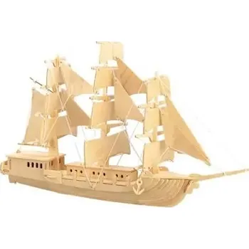 ostatní stavebnice Woodcraft Dřevěné 3D puzzle Loď plachetnice P049