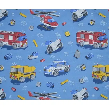 Papírový ubrousek Šatoli.cz Bavlněný ubrousek na svačinu Záchranné složky na modré