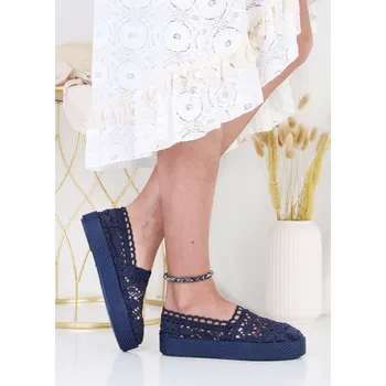 Dámské tenisky Balada Modré krajkové tenisky BA51-12NA Velikost: 41