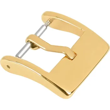 Řemínek na hodinky Zlatá ocelová přezka k řemínku na hodinky 12 mm