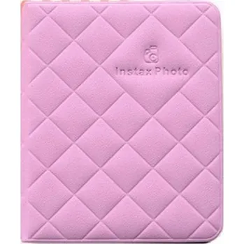 Fotoalbum LoveInstant Mini Album na 36 fotek Pro Fuji Instax Mini 11 / 9 / 8 / 7 / 40 / 90 / Prošívaná fialová